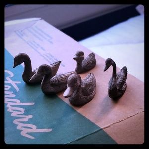 Spoontiques Flock of Ducks Pewter Figurines